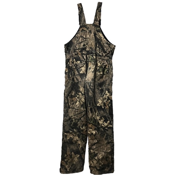 VTG CAMO OVERALLS REAL TREE CAMOUFLAGE HUNTING OUTDOOR AOP PANTS CARGO MOSSY OAK - Picture 2 of 13